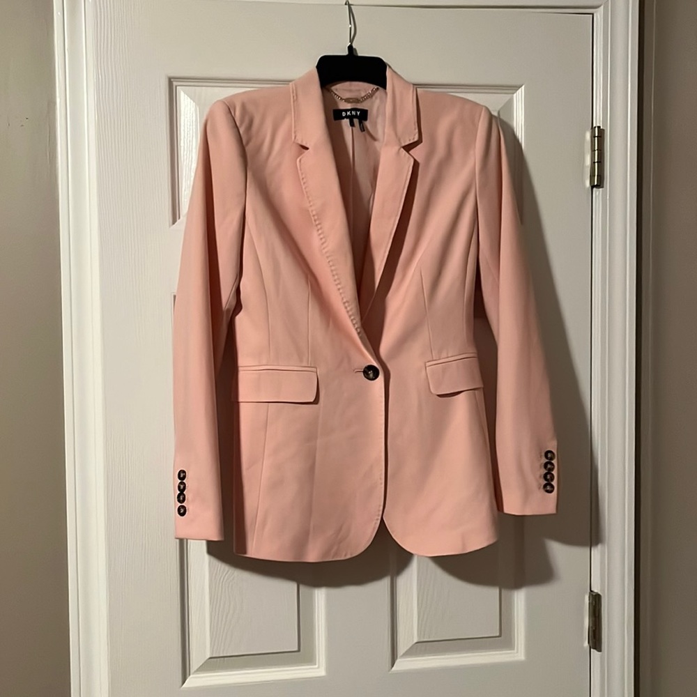 DKNY pink size 2 jacket with pockets.